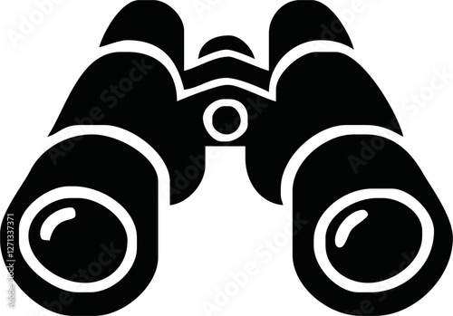 binocular silhouette . binocular flat icon. binocular sign