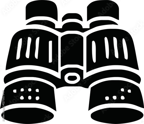 binocular silhouette . binocular flat icon. binocular sign