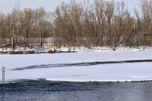 View of the Irtysh River in Ust Kamenogorsk photo