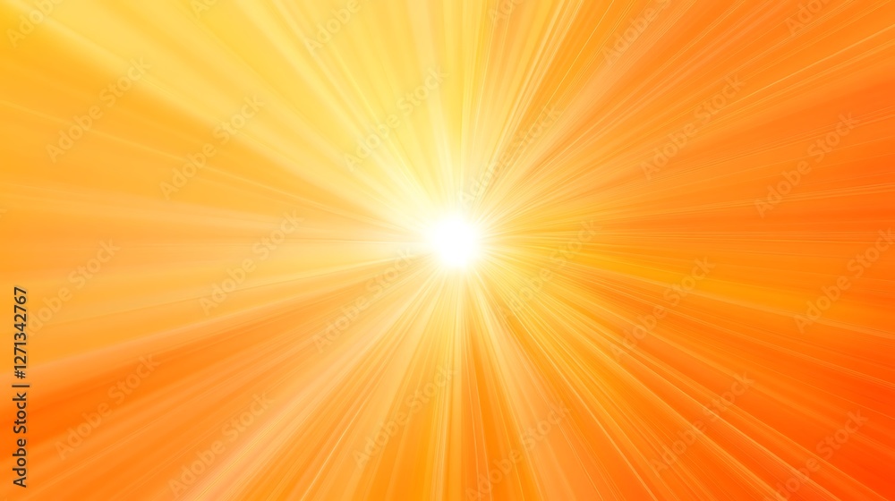 Abstract bright sunburst background with radiating orange and yellow rays. Abstract bright sunburst background with radiating orange and yellow rays.