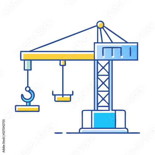 crane icon, crane vector illustration-simple illustration of crane, perfect for crane logos and icons
