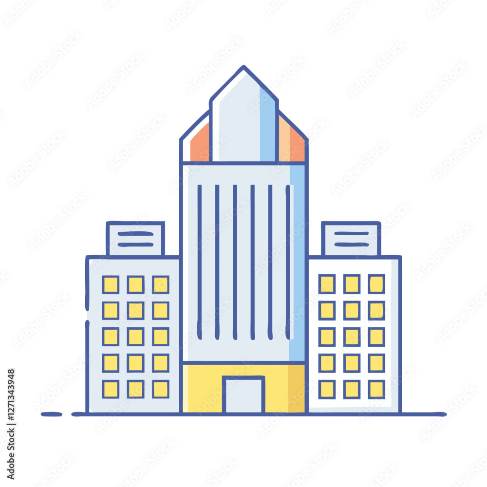 skyscraper icon, skyscraper vector illustration-simple illustration of skyscraper, perfect for skyscraper logos and icons skyscraper icon, skyscraper vector illustration-simple illustration of skyscraper, perfect for skyscraper logos and icons