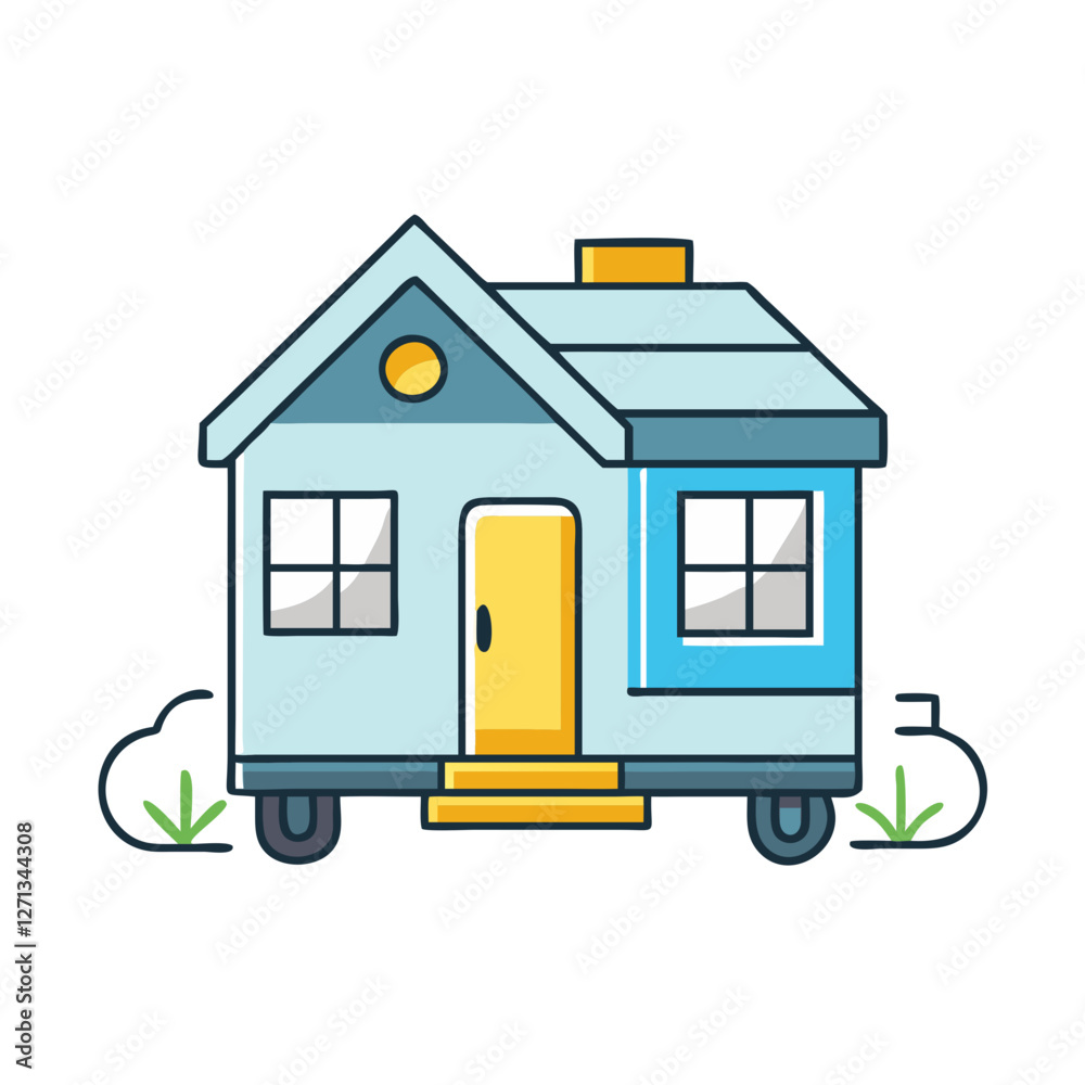 tiny home icon, tiny home vector illustration-simple illustration of tiny home, perfect for tiny home logos and icons tiny home icon, tiny home vector illustration-simple illustration of tiny home, perfect for tiny home logos and icons