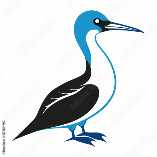 High-Quality Gannet Silhouette Vector Icon for Designers.
