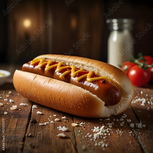 Juicy and Mouthwatering Hot Dog.
