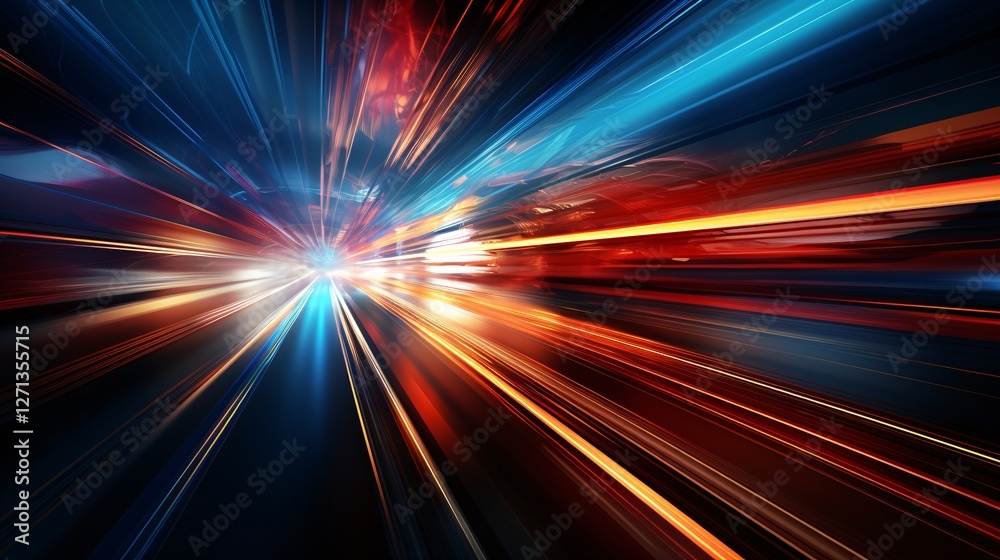 Abstract photography highlighting digital technology and speed Abstract photography highlighting digital technology and speed