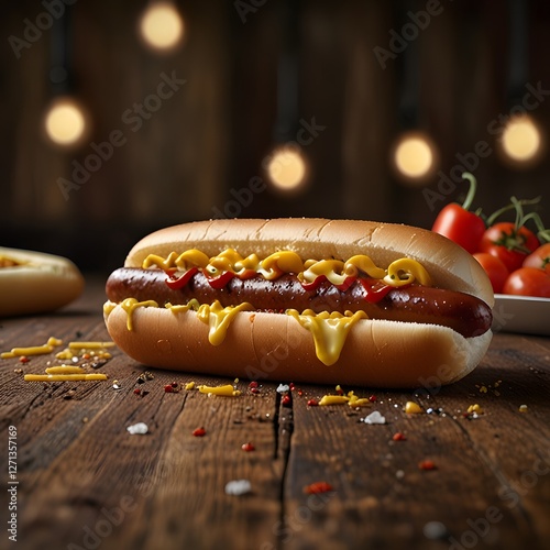 Juicy and Mouthwatering Hot Dog.