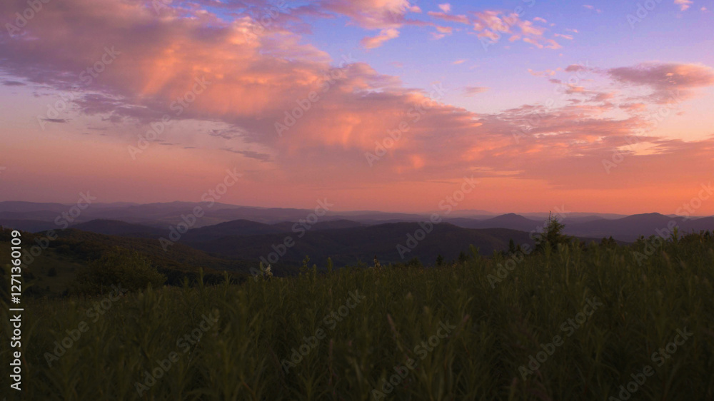 Obraz premium sunrise in the mountains