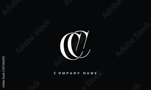 CC, CC Abstract Letters Logo Monogram