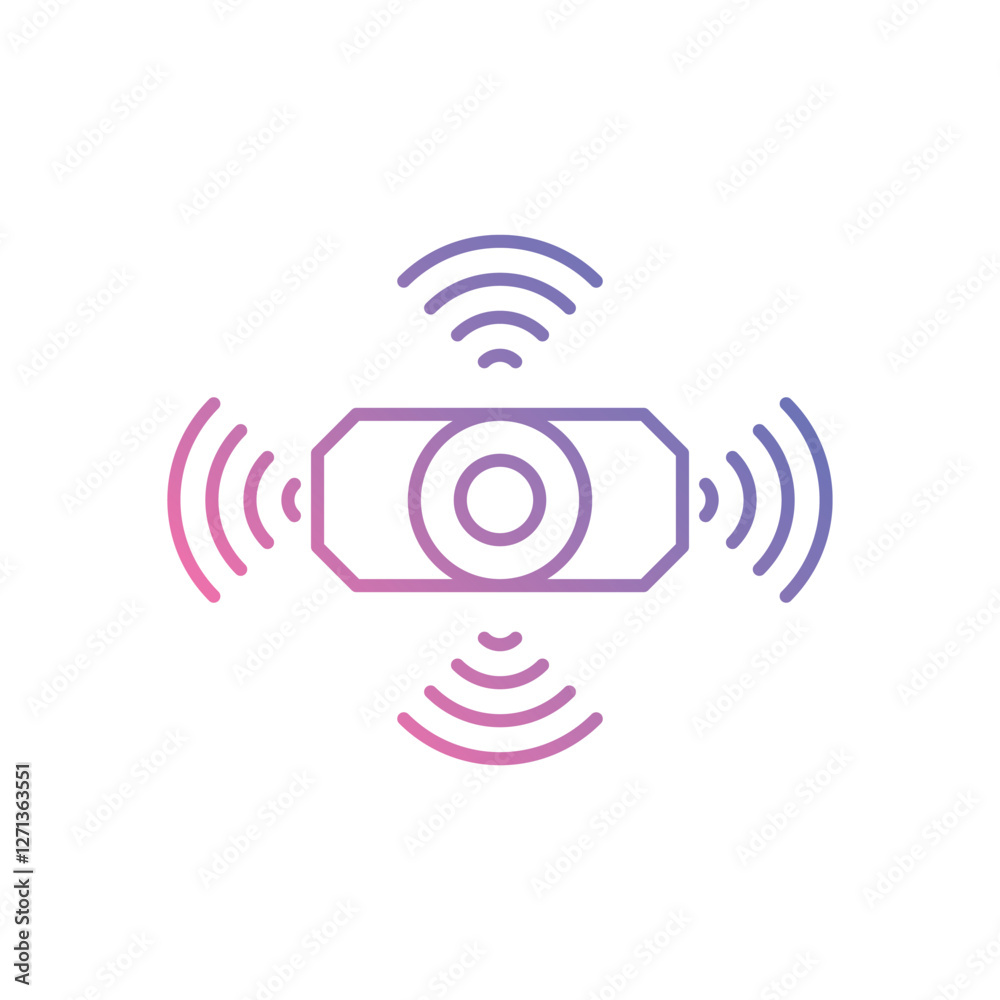 IoT Sensors icons vector stock illustration