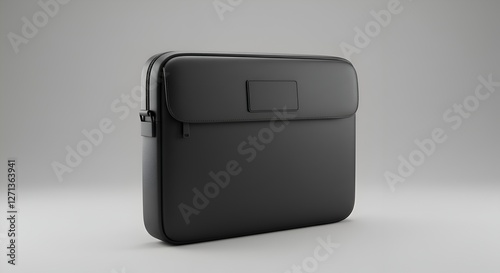 Stylish black laptop sleeve.