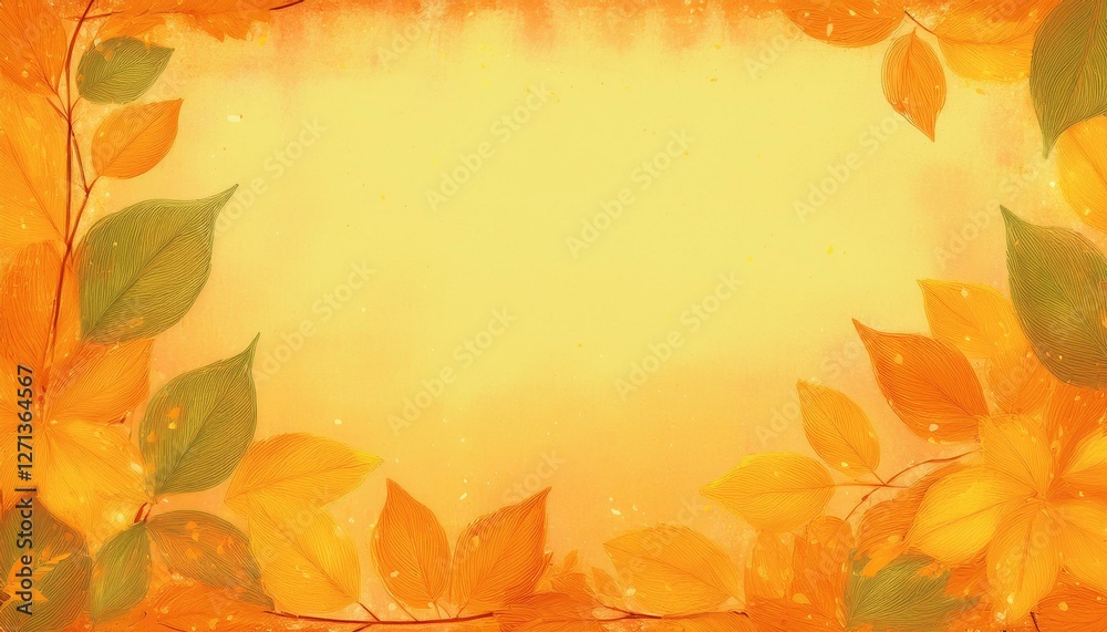 border frame of natural leaves grunge concept background, artistic springtime concept border frame of natural leaves grunge concept background, artistic springtime concept
