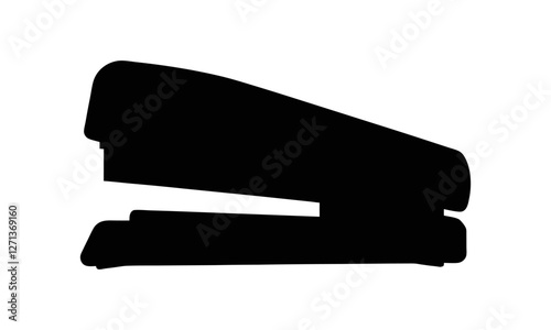 Stapler vector silhouette illustration isolated on transparent background