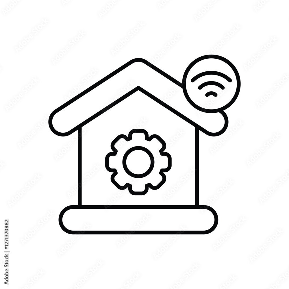 Building Automation icons vector stock illustration Building Automation icons vector stock illustration