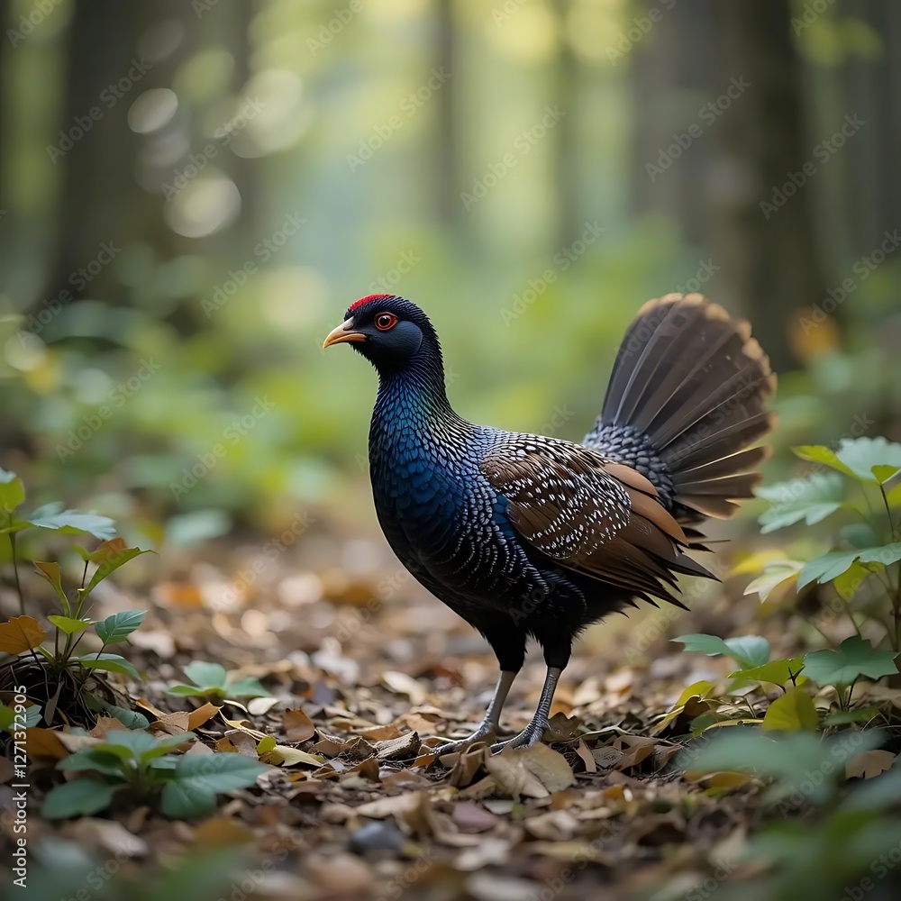 pheasant male in the grass pheasant male in the grass