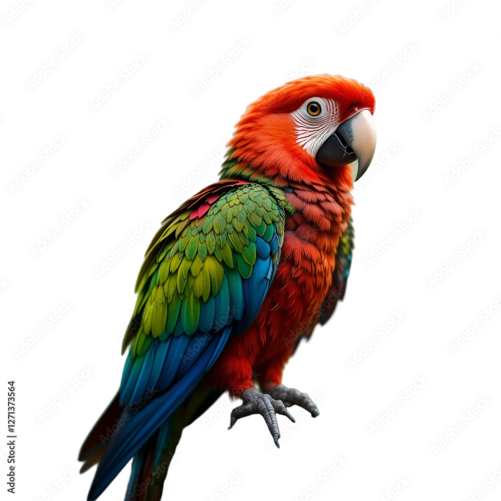 red and yellow macaw isolated on white red and yellow macaw isolated on white
