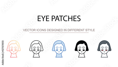 Eye Patches icon design with white background stock illustration