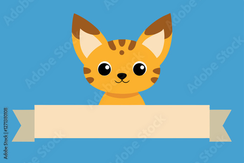 tiger with ribbon