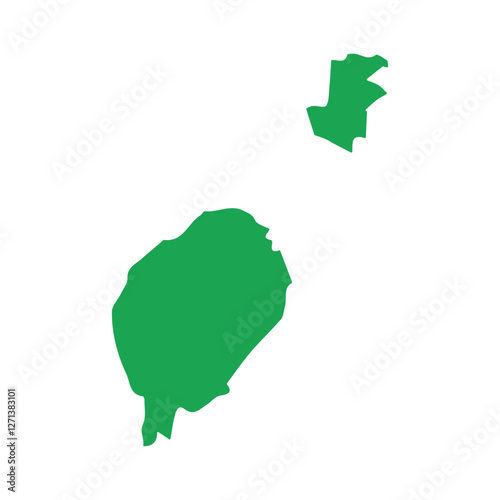 map of Sao Tome and Principe green icon