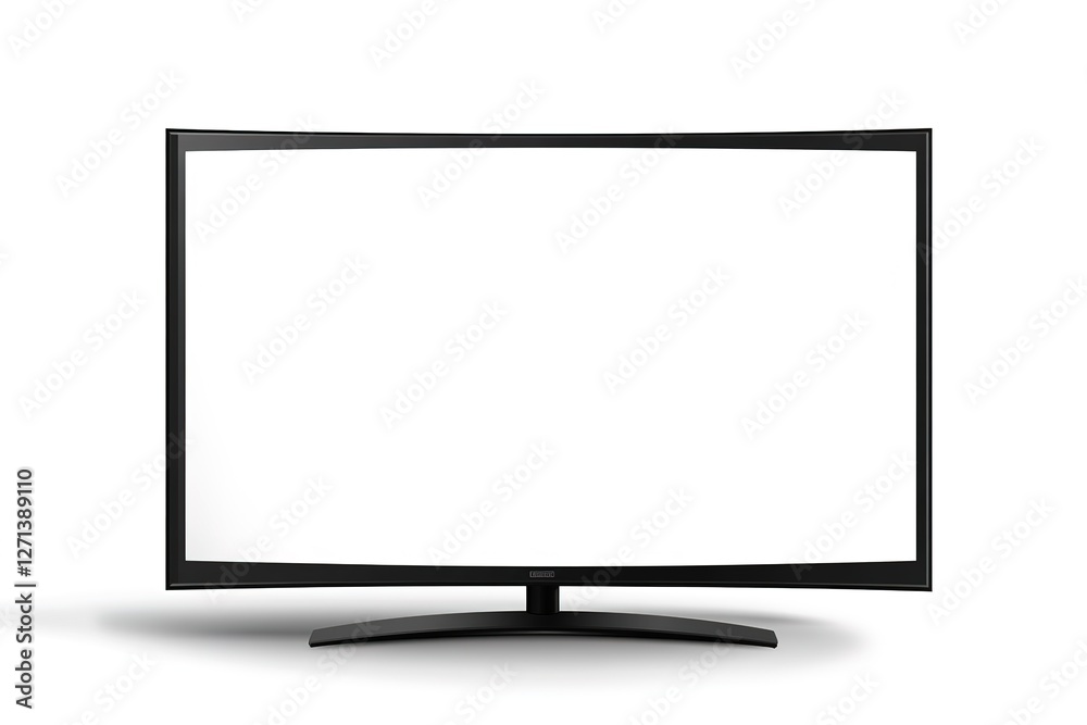 Sleek Curved LED TV: Modern Technology Vector Graphic. Perfect for presentations, websites, and tech-related designs. Clean lines, minimalist style. High-resolution vector illustration ideal for Sleek Curved LED TV: Modern Technology Vector Graphic. Perfect for presentations, websites, and tech-related designs. Clean lines, minimalist style. High-resolution vector illustration ideal for