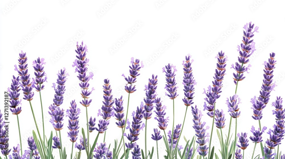 Obraz premium Vibrant Lavender Flowers in Full Bloom Capturing the Essence of Tranquility and Beauty with Soft Petals and Rich Purple Hues Surrounded by Green Foliage in a Serene Nature Setting