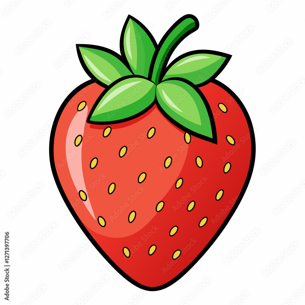 Obraz premium strawberry on a white background