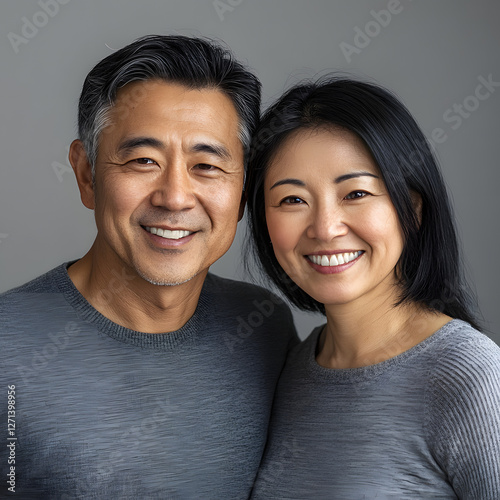 portrait of a happy mature couple photo