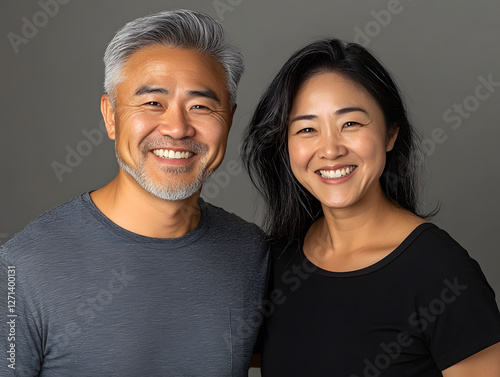 portrait of a happy mature couple photo