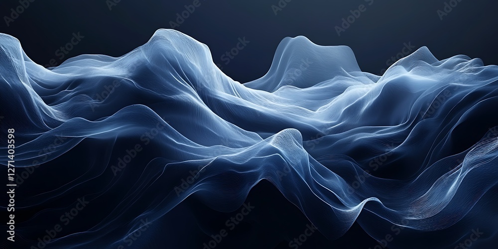 Fototapeta premium Abstract Flowing Fabric (22)