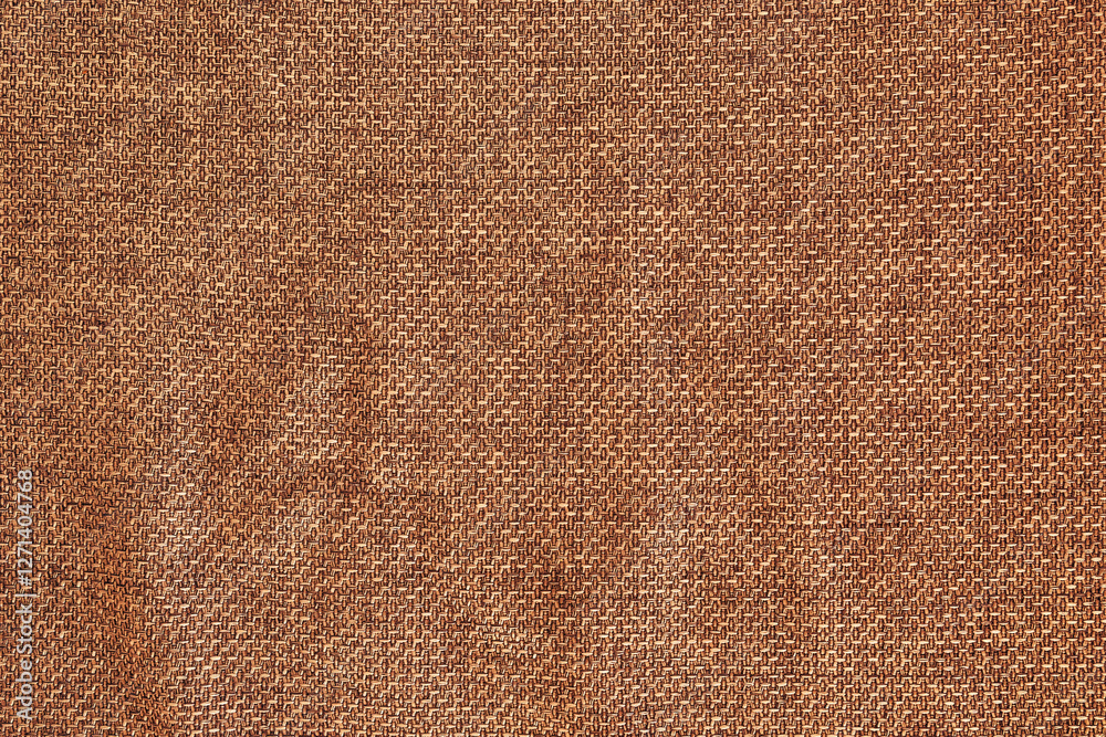 Fototapeta premium Brown sofa couch fabric material sample texture as background
