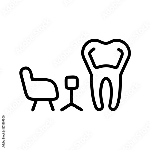 Tooth Dental Care Icons – Oral Hygiene, Dentist Tools & Healthy Teeth Symbols