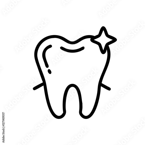 Tooth Dental Care Icons – Oral Hygiene, Dentist Tools & Healthy Teeth Symbols