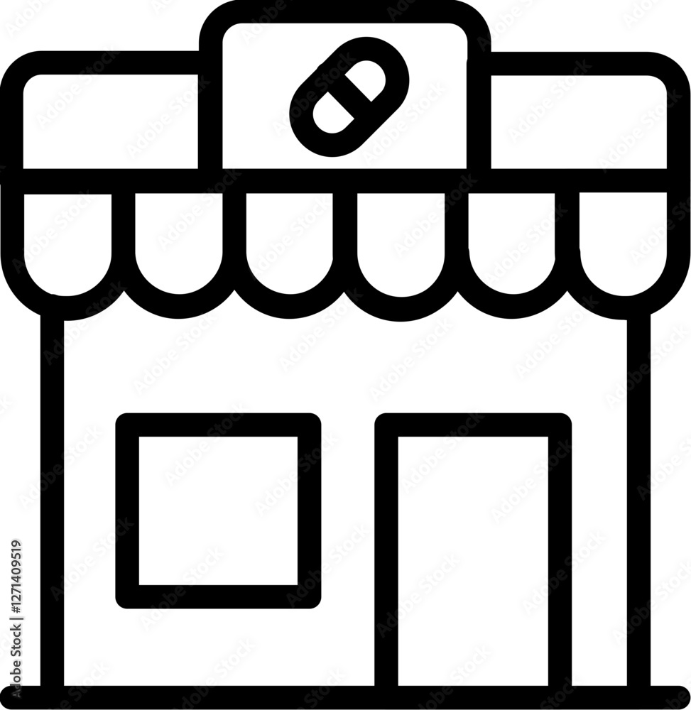 Pharmacy vector icon