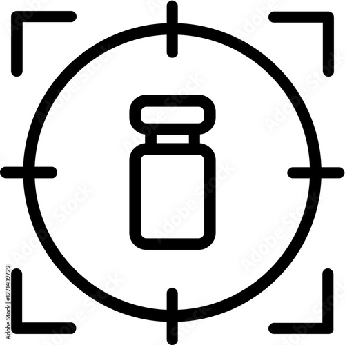 Editable supplement vector icon