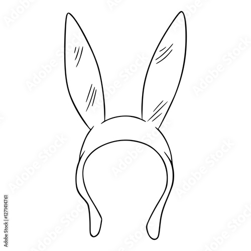vector illustration of a bunny bandana