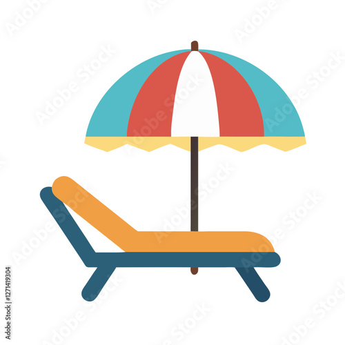 beach chair icon design