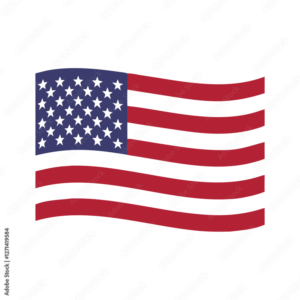 Obraz premium flag of united states of america 4th of july