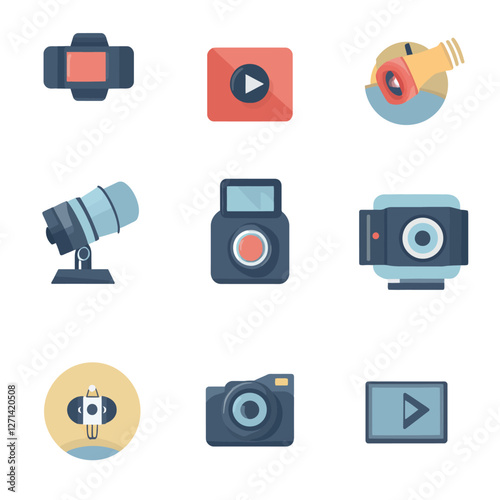 Digital Content Creation Devices, Vlogging and Streaming Equipment Layout