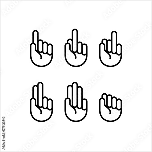 Human Hand Icon, Human Gesture Icon
