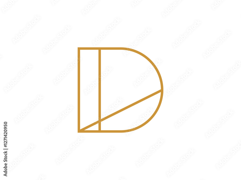 editable vector linear letter D symbol design illustration isolated on transparent background editable vector linear letter D symbol design illustration isolated on transparent background