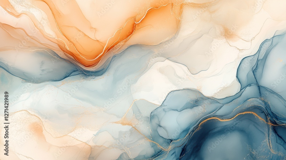 Naklejka premium Watercolor abstract art background vector. Wallpaper design with paint brush beige watercolor. Illustration for prints, wall art, cover and invitation cards.