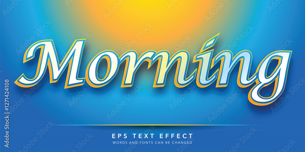 morning fresh 3d editable text effect morning fresh 3d editable text effect