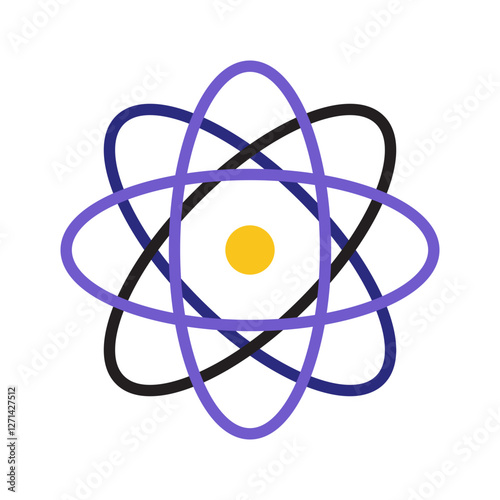 Atom Science Subject Illustration