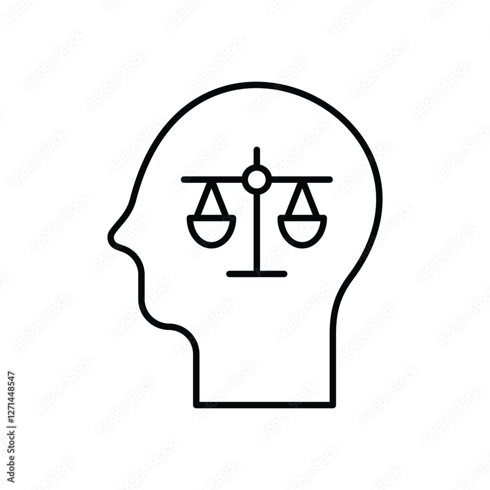 Ai Bias Mitigation icons vector stock illustration Ai Bias Mitigation icons vector stock illustration