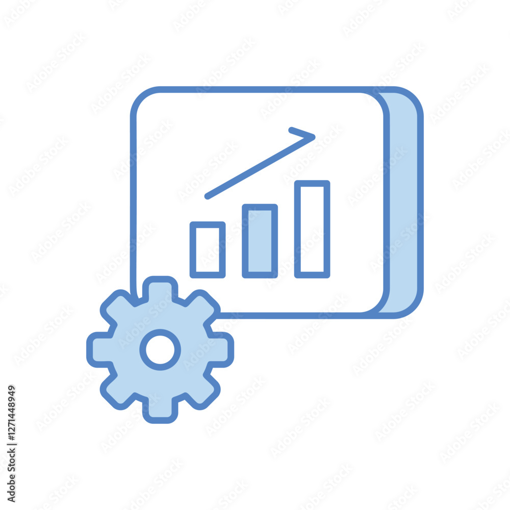 Seo Persentation Setting vector icon Seo Persentation Setting vector icon
