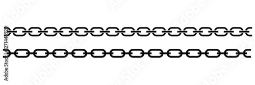  set of chains shape silhouette pattern, seamless repeatable isolated background. chain icon. eps 888.