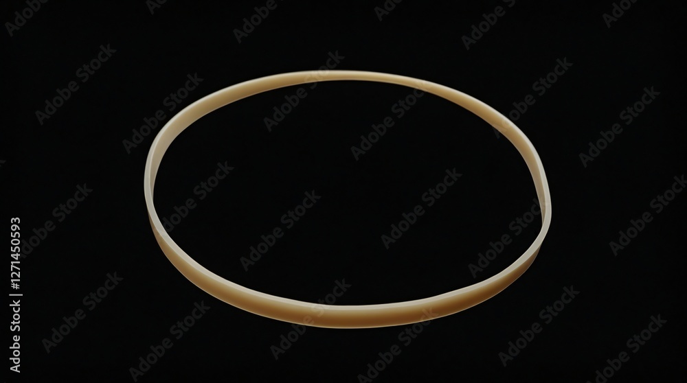 Isolated Stretched Rubber Band Forming an Oval Shape on Black Background
Isolated Stretched Rubber Band Forming an Oval Shape on Black Background