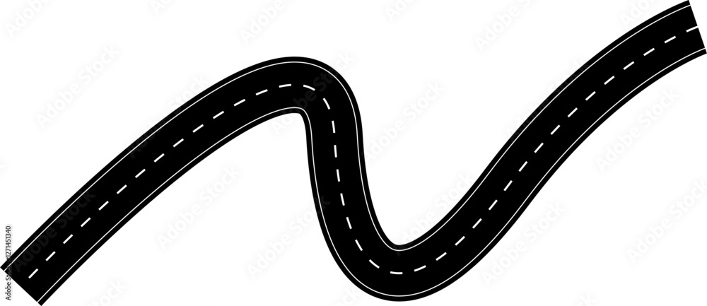 Fototapeta premium Road Illustration Vector