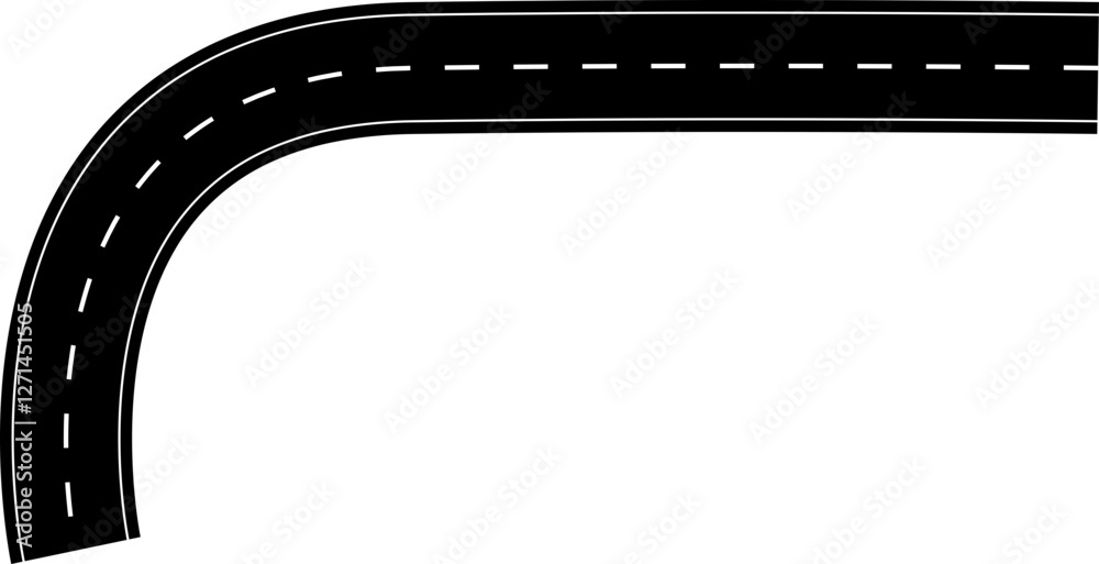 Naklejka premium Road Illustration Vector