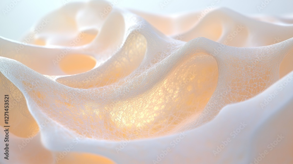 Abstract waves of soft organic texture with gentle lighting Abstract waves of soft organic texture with gentle lighting